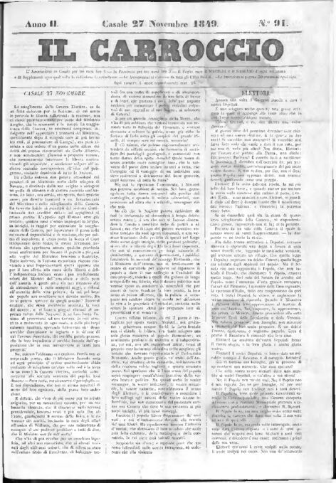 Il Carroccio - Edizione 91 del 27/11/1849